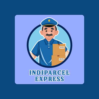 Parcel Company Logo Design (Mascot Logo) adobe illustrator branding design figma graphic design illustration logo ui uiux uiux design