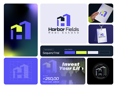 Branding for Harbor Fields brand identity design branding branding design elegant brand design logo modern logo design real estate real estate brand identity real estate branding real estate investment real estate marketing