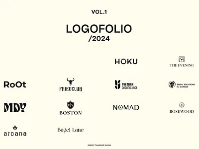 LOGOFOLIO VOL.1 2024 graphic design logo logo design logofolio