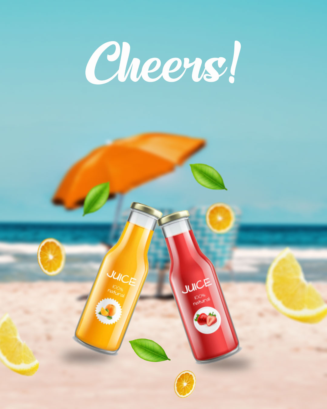 Refreshing Juice Promo Video 3d after effect animation food flyer food promo juice promo motion design motion graphics promo promotional video