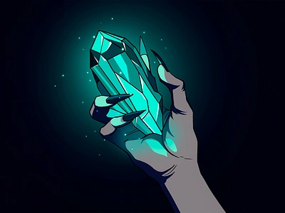 Cave crystal Illustration illustration