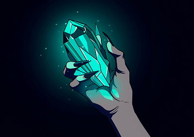 Cave crystal Illustration illustration