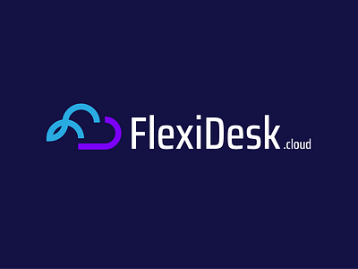 Logo design http://flexidesk.cloud blue brand identity branding combination logo computer design desktop flex graphic design it logo logomark minimal network purple repair suite tech technology white