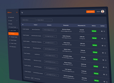 XDesk-Urgent All Tickets UI Design 3d animation best application branding dashboard design food voucher app graphic design human centered design illustration logo mobile app mobile mockup modern app motion graphics support system ticket system ui ui ux design ux design