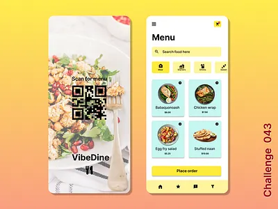 Daily UI #043 - Food Menu Items branding daily ui 043 dailyui dailyui043 ui ux
