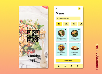 Daily UI #043 - Food Menu Items branding daily ui 043 dailyui dailyui043 ui ux