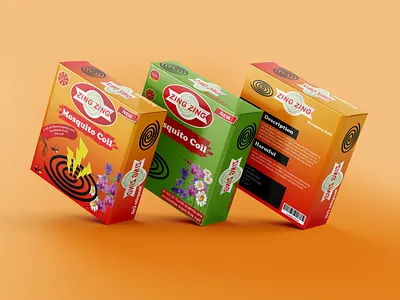Mosquito Coil Box Packaging Design box design coil box coil box design design graphic design label design packaging design pouch desgin product design