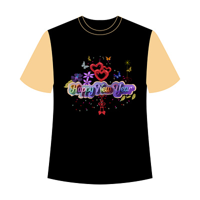 t shirt design concept happy new year 2025 shirt