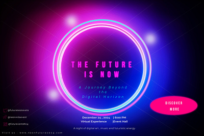 The Future is Now - Futuristic Event Poster adobe photoshop branding campaign design creative branding design digital design graphic design illustration layout design ui