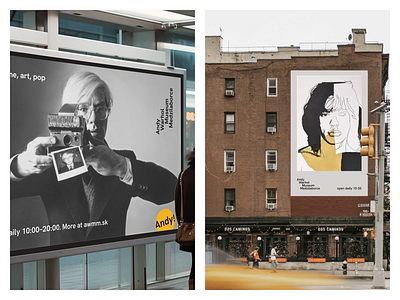 Andy Warhol museum ads ads andy warhol billboard branding graphic design identity museum