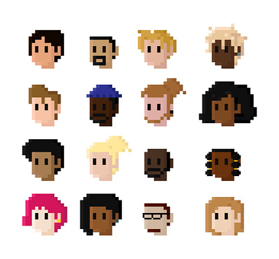 Pixel Profile(s)- 1 avatars illustration pixel