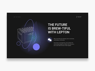 Lepton Brewery - typography brand identity branding graphic design typography