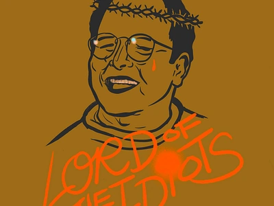 Lord of the Idiots 90s adobe illustrator design george costanza graphic design illustration illustrator procreate seinfeld typography vector