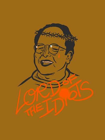 Lord of the Idiots 90s adobe illustrator design george costanza graphic design illustration illustrator procreate seinfeld typography vector