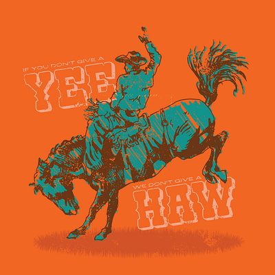 Yeehaw adobe illustrator cowboy design graphic design illustration illustrator typography vector western yeehaw