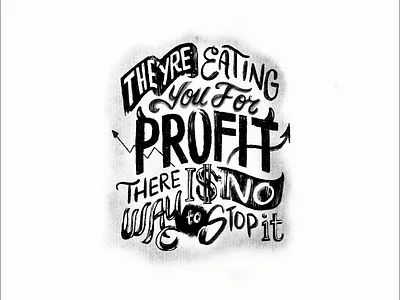 Killing for Convenience childish gambino illustration lyrics procreate typography