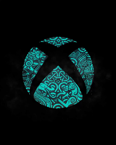 Xbox Logo 3d branding circle future game graphic design grit icon identity logo mark modern pattern scifi space system texture video games x xbox