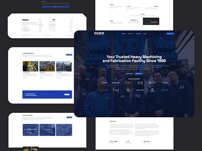 Modern Manufacturing Corporate Website UI Design b2b design business web design clean ui corporate website heavy machinery industrial design manufacturing website nextjs professional ui react responsive design tailwindcss ui web design web development