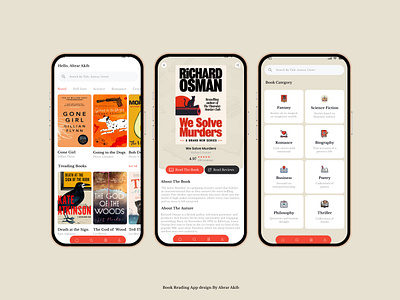 Book Reading App design book app book app ui book reading app book reading ui book ui design design ui modern book app oniline reading app pdf app ui design