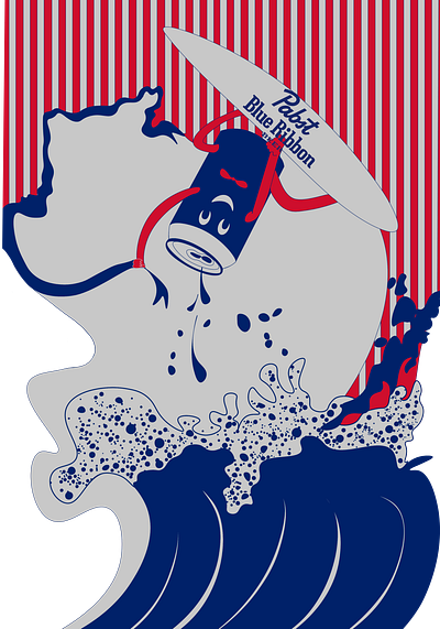 Pabst blue ribbon branding branding