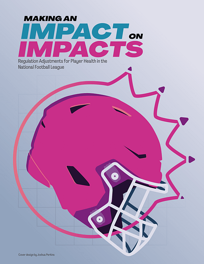 Concussion Report book cover football graphic design helmet pink sports