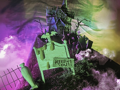 Fog Manor architecture claymation foggy fables haunted haunted house haunted mansion miniatures spooky stop motion