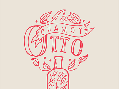 Otto Chamoy branding icon ilustration logo type