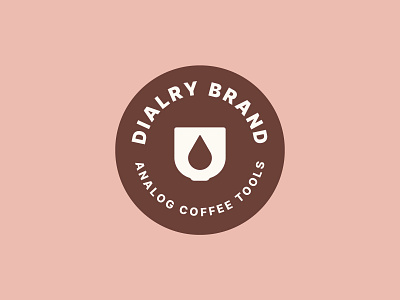 MGC 162: Dialry Brand badge branding cafe coffee dialry drip espresso icon mgc middle ground made middlle ground compendium mikey hayes typography