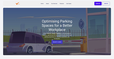 Smarter Carparks design parking lot ui ux website design