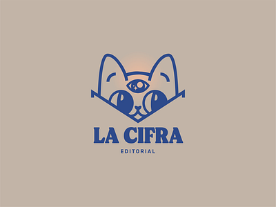 La Cifra Editorial. Publishing House book books branding cat editorial illustration logo