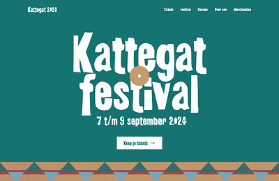 Kattegat 2024 branding design festival graphic design illustration typography user interface vector