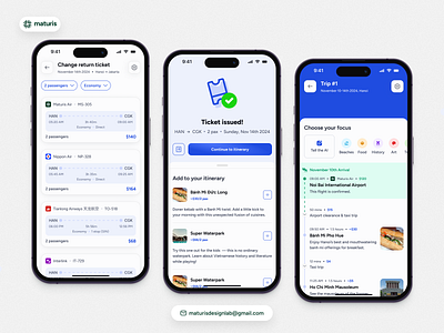 Triply — AI-powered Travel Mobile App airline book customer experience cx digital product design flight holiday hotel jakarta mobile app travel app triply ui ui design ux ux design ux research uxr vacation vietnam