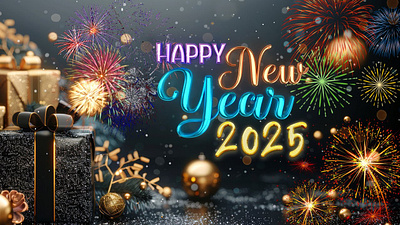 New Happy new year Poster Design 2025