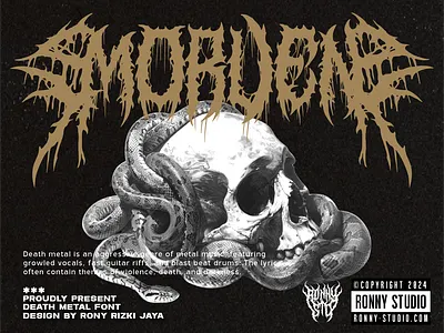 Morven - Death Metal Font font underground