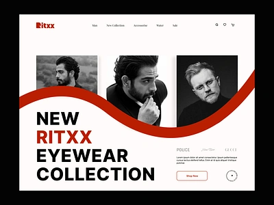 Ritxx - Fashion Ecommerce Website UI Design clothing design ui ecomerce fashion fashion ecommerce header landing page markeplace minimal oline store shoes style trend ui ui design web web design website website design website ui