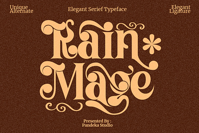 Rain Mage - Decorative Retro Font fashion