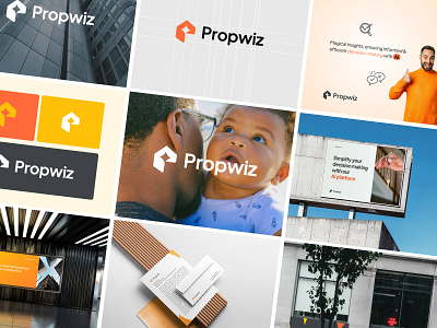 Propwiz Brand Identity Design ai logo artificial intelligent brand designer brand development branding branding design decision making ecommerce guideline house home identity letter mark logo logo designer logodesign modern logo p logo property real estate branding real estate logo