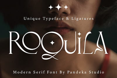 Roquila - Modern Serif Font alternates script