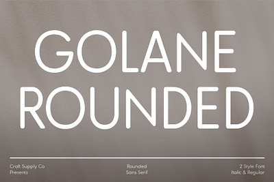 Golane Rounded creative design font lettering logo modern rounded sans serif typeface