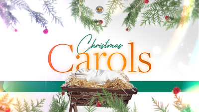 Christmas Carols Banner Design christian christmas church graphic design photoshop