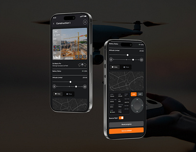 Construction of drone control dashboard. app digital digital product drone drone control drone ui home page interface design landing page mobile app product design screen technology ui ui design uiux user interface ux website website design