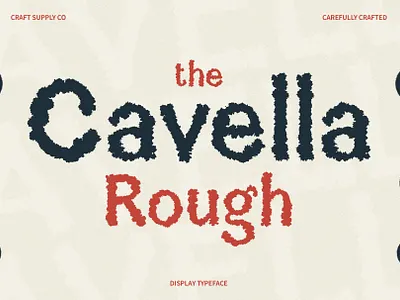 Cavella Rough bubble creative cute design display font funky lettering logo modern rough typeface