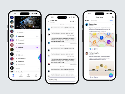 MIMO - NFT Chating Community app design chat app community crypto crypto community mobile app mpbile nft nft app nft chat nft community nft mobile app nft mobile app design nft tool ui ui design ux designer