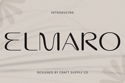 Elmaro branding creative design display elegant font lettering logo modern rounded sans serif typeface