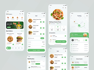 Foodeli - Food App app b2b clean crm delisas delivery app food app food app design food delivery app grocery app ios mobile mobile app modern online order app restaurant app saas sas ui ux