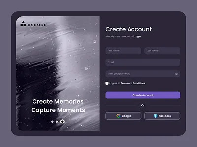 Sign-Up Page dailydesign designjourney figma signuppage uiuxdesign