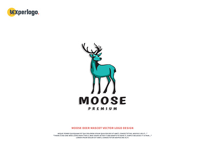 Moose Deer mascot vector logo design graphic design logo