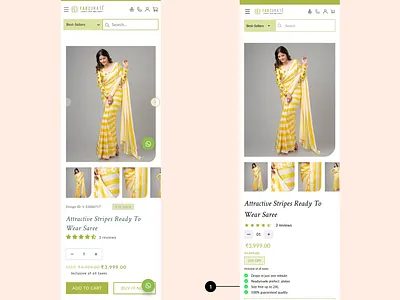 Fabcurate Product page Re-design average fold design fabcurate fabric fashion figma light mode mobile design re design ui web design