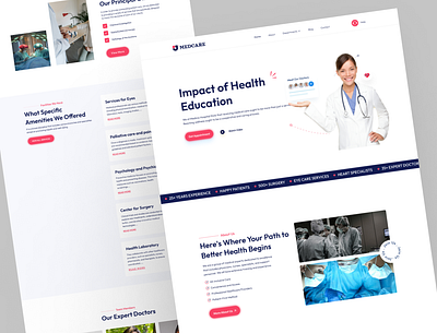 Advanced Medical Solutions & Patient Care clinic doctor health hospital medical medicine uiux user interface web design website