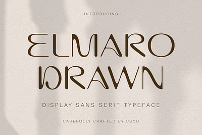 Elmaro Drawn creative design display drawn elegant font lettering logo modern rounded sans serif typeface